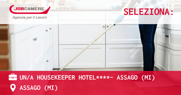 OFFERTA LAVORO - UN/A HOUSEKEEPER HOTEL****- ASSAGO (MI) - ASSAGO (MI)