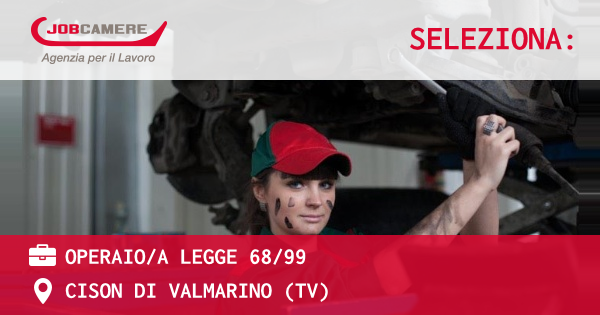 OFFERTA LAVORO - OPERAIOA LEGGE 6899 - CISON DI VALMARINO (TV)
