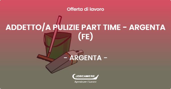 zoom immagine (Addetto/a pulizie part time - argenta (fe))