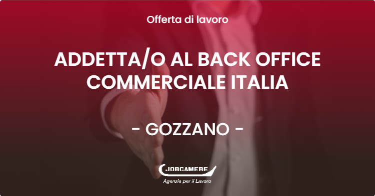 zoom immagine (Addetta/o al back office commerciale italia)