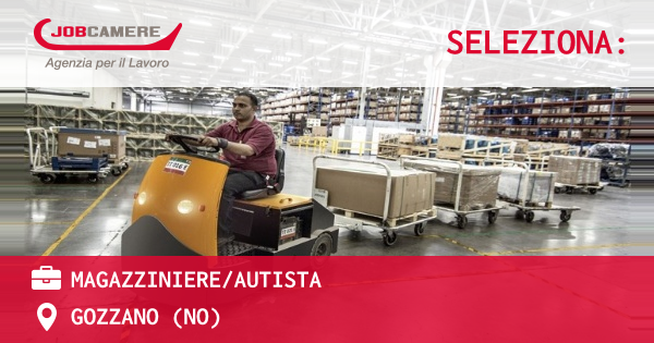 OFFERTA LAVORO - MAGAZZINIERE/AUTISTA - GOZZANO (NO)