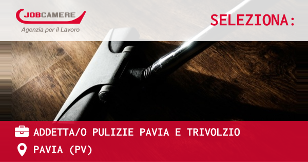 OFFERTA LAVORO - ADDETTA/O PULIZIE PAVIA E TRIVOLZIO - PAVIA (PV)