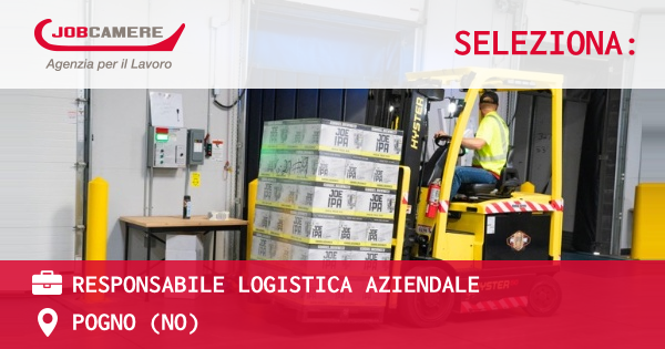 OFFERTA LAVORO - RESPONSABILE LOGISTICA AZIENDALE - POGNO (NO)