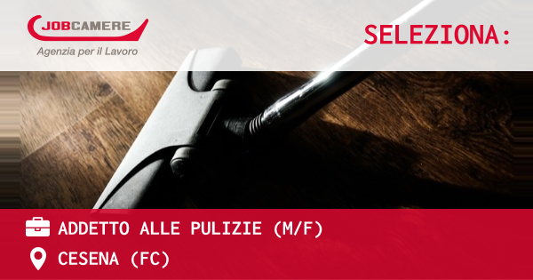 OFFERTA LAVORO - Addetto alle pulizie (MF) - CESENA (FC)