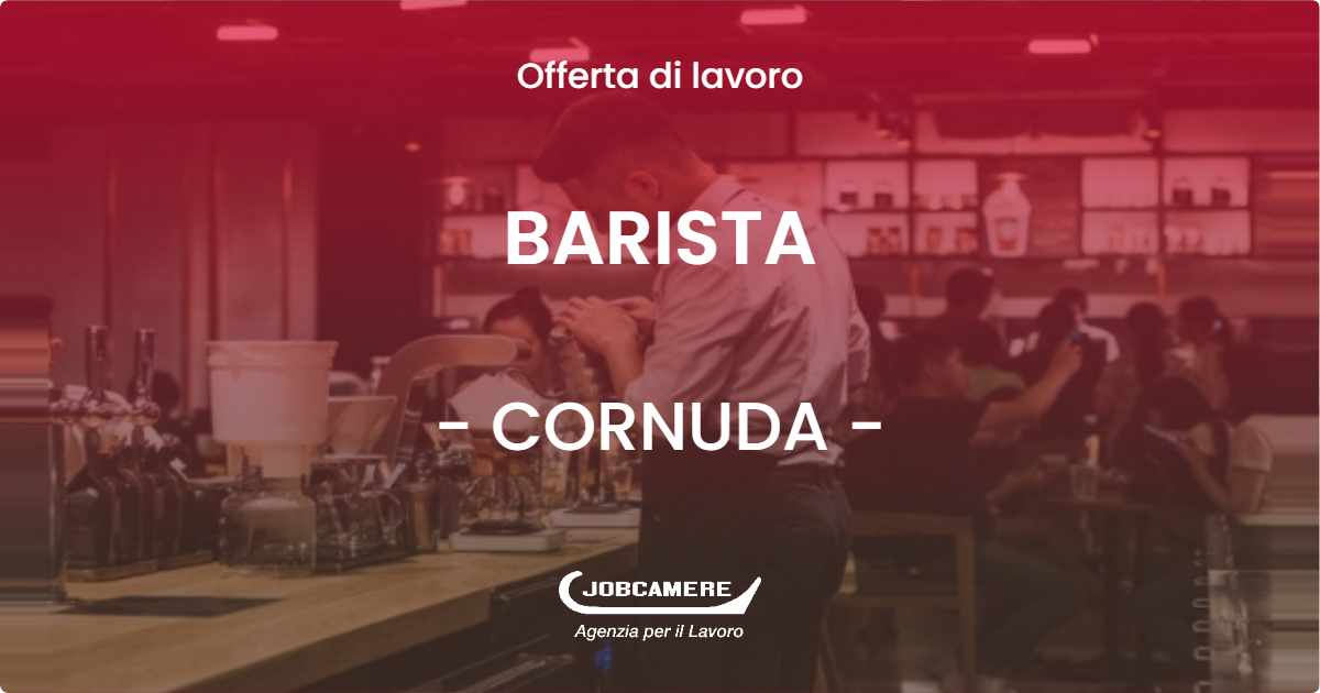 OFFERTA LAVORO - BARISTA - CORNUDA (TV)