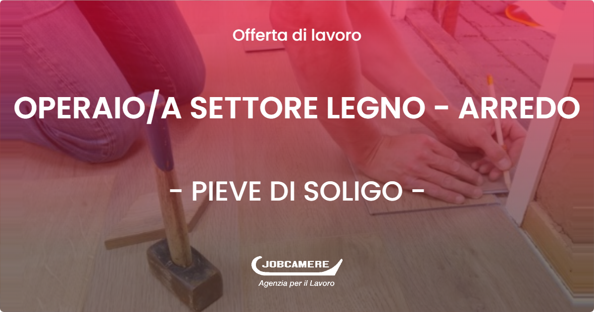 OFFERTA LAVORO - OPERAIOA SETTORE LEGNO - ARREDO - PIEVE DI SOLIGO