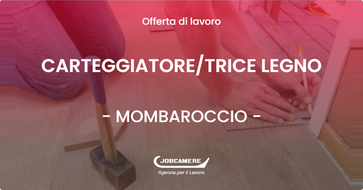 OFFERTA LAVORO - CARTEGGIATORE/TRICE LEGNO - MOMBAROCCIO (PU)