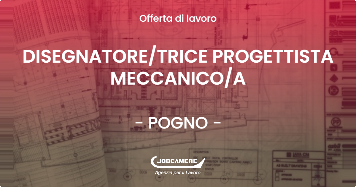 OFFERTA LAVORO - DISEGNATORETRICE PROGETTISTA MECCANICOA - POGNO