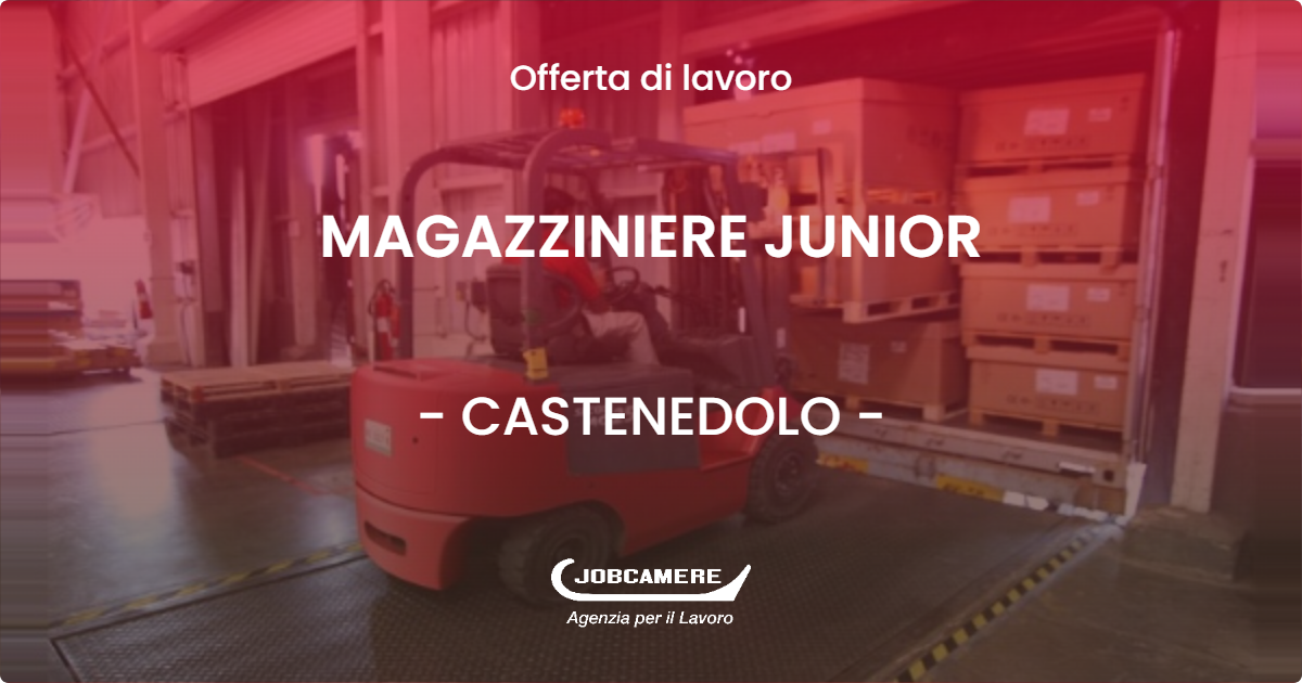 OFFERTA LAVORO - MAGAZZINIERE JUNIOR - CASTENEDOLO (BS)