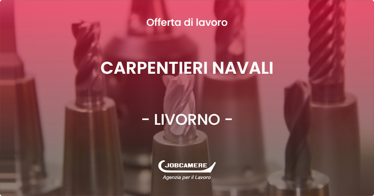 OFFERTA LAVORO - CARPENTIERI NAVALI - LIVORNO