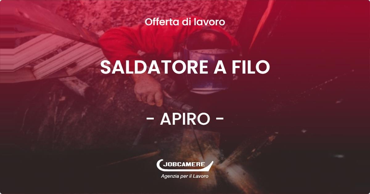 OFFERTA LAVORO - SALDATORE A FILO - APIRO (MC)