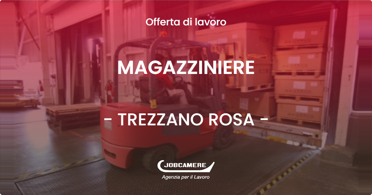 OFFERTA LAVORO - MAGAZZINIERE - TREZZANO ROSA (MI)