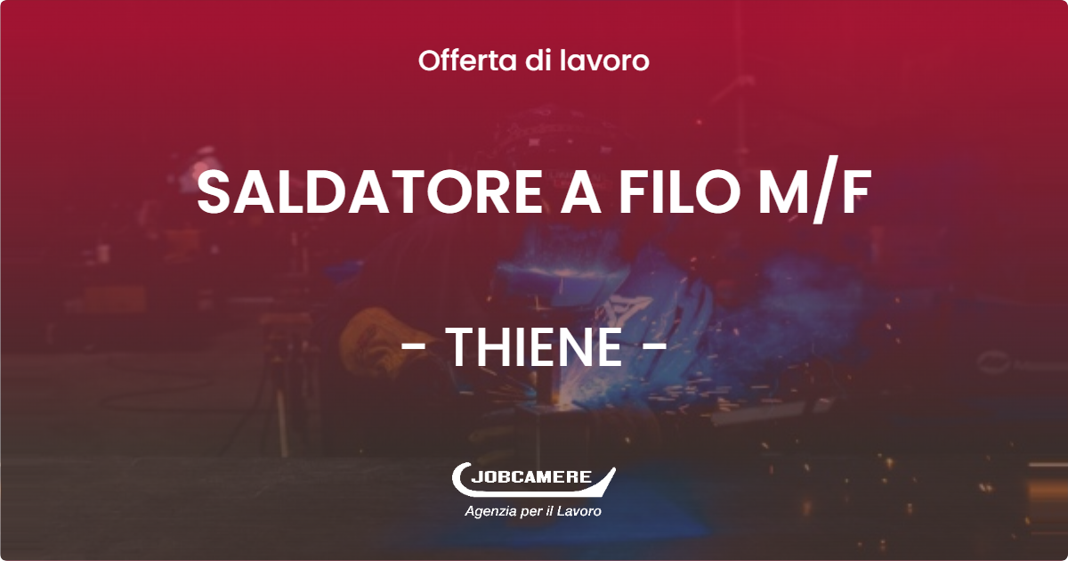 OFFERTA LAVORO - SALDATORE A FILO M/F - THIENE (VI)